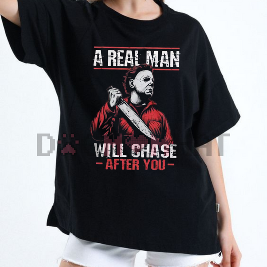 Women's Scary Halloween Shirt – Horror Movie Tee, Serial Killer T-shirt