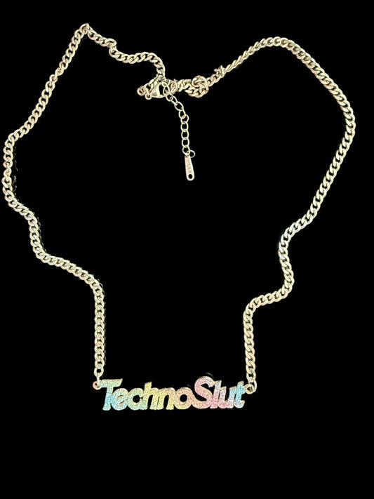Techno Slut Rainbow Necklace