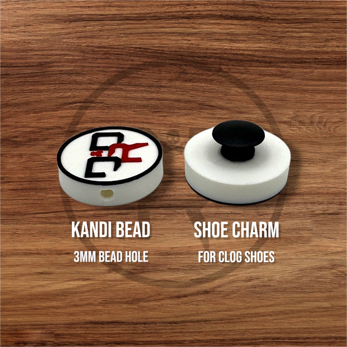 Rave Bae Puzzle Heart Set | Kandi Beads | Shoe Charms