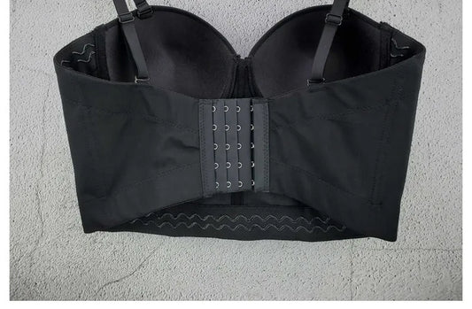 AB Crystal Beaded Bustier Corset Crop Top Glitter Nightclub Stage Camisole