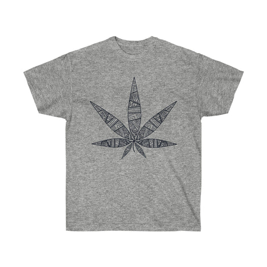 Tribal Marijuana Leaf Tee
