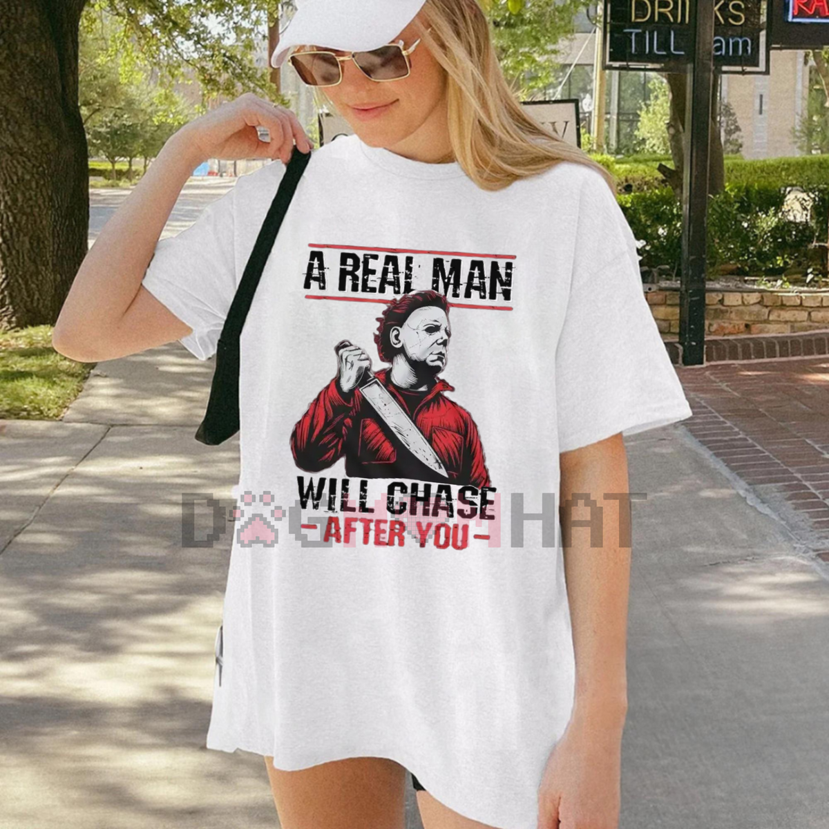 Women's Scary Halloween Shirt – Horror Movie Tee, Serial Killer T-shirt