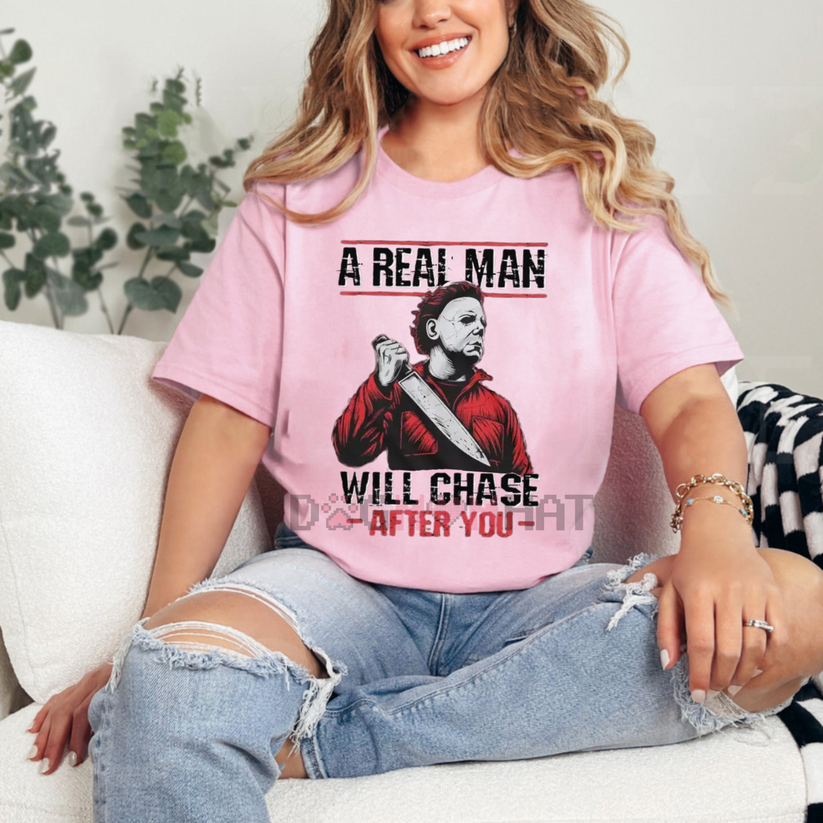 Women's Scary Halloween Shirt – Horror Movie Tee, Serial Killer T-shirt