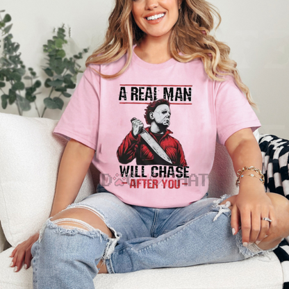 Women's Scary Halloween Shirt – Horror Movie Tee, Serial Killer T-shirt