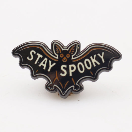 Stay Spooky Bat Enamel Pin