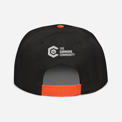 Golden Goat Cannabis Snapback Hat